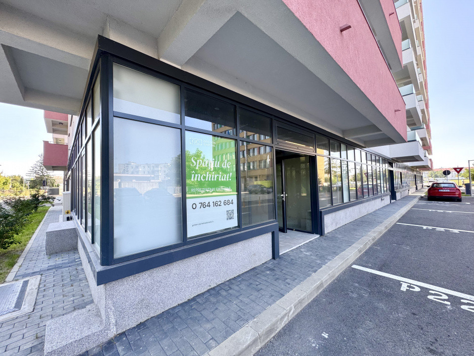 Închiriere Spațiu Comercial 118 mp- Unirea Towers. 2 parcări incluse.