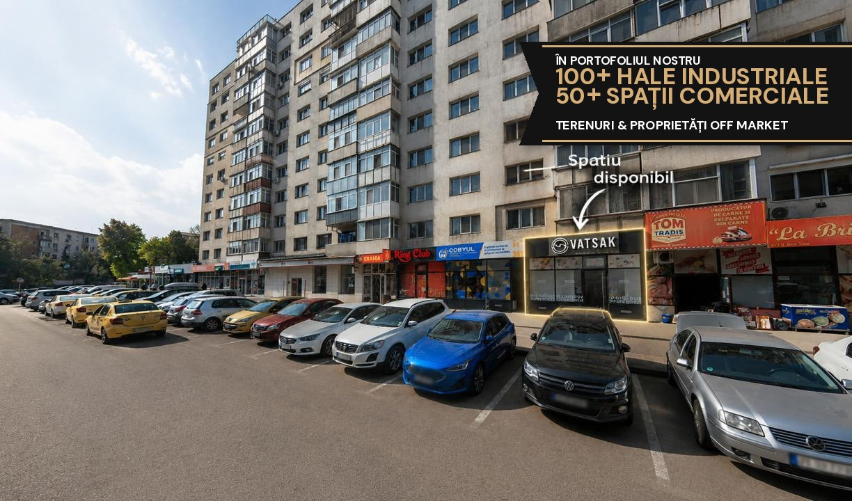 Închiriere Spațiu Comercial cu vad- 76 mp- 2 accese- Mircea cel Batran