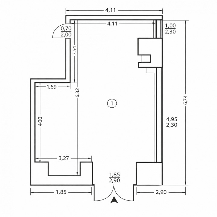 Inchiriere Spațiu Comercial Vitrat, 42 mp Zimbru 