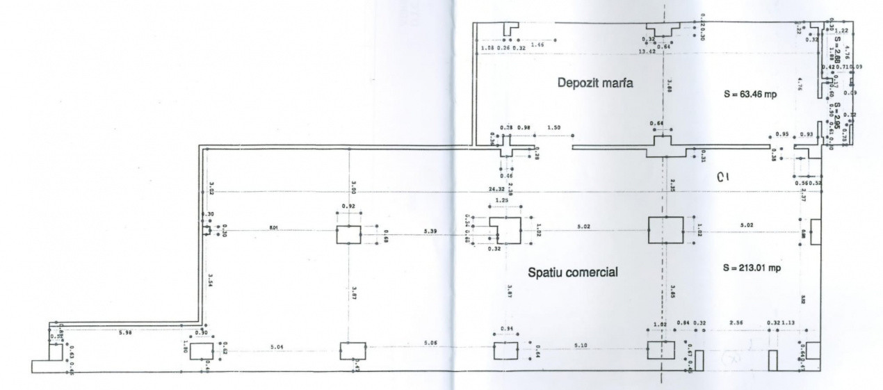 Vânzare Spatiu Comercial Clopotari- Nicolina, 226 mp, vitrina 25 ml.