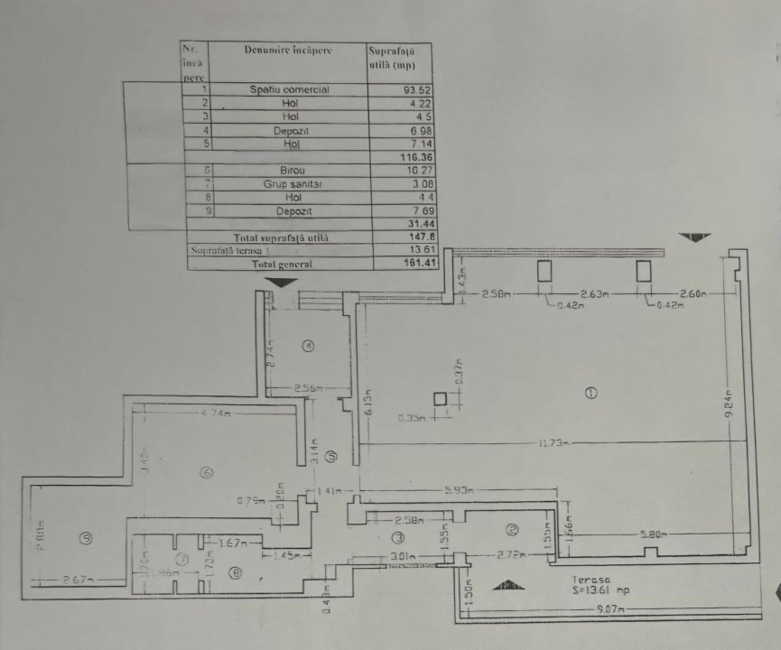 Vânzare Spatiu Comercial- bd. Independentei, 162 mp, vitrina 15 ml.