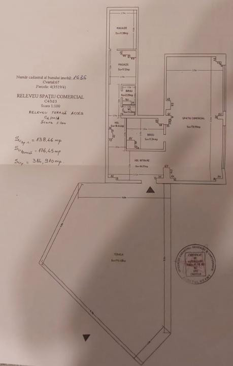 Spațiu Comercial Premium 138 mp + Terasă 176 mp | Zona CUG 