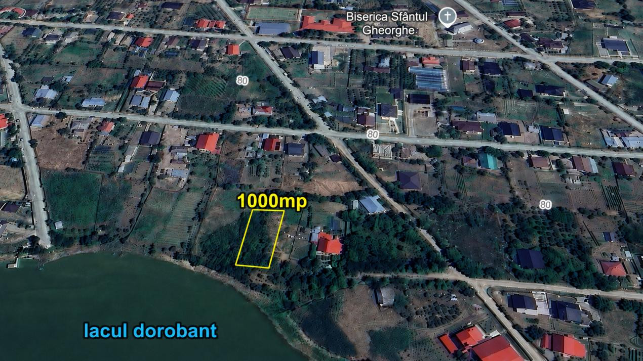 Lot de casa – 1.000 mp pe malul Lacului Dorobanț, Iași