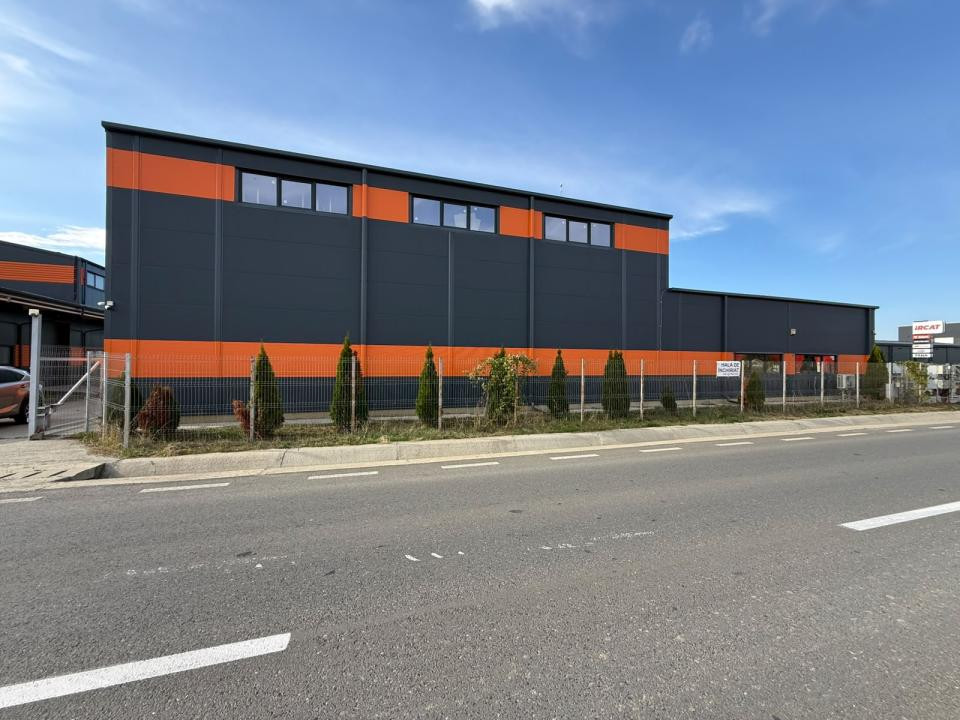 HALĂ INDUSTRIALĂ DE ÎNCHIRIAT ÎN MIROSLAVA, IAȘI – 600 MP, BIROURI ȘI ACCES INDU