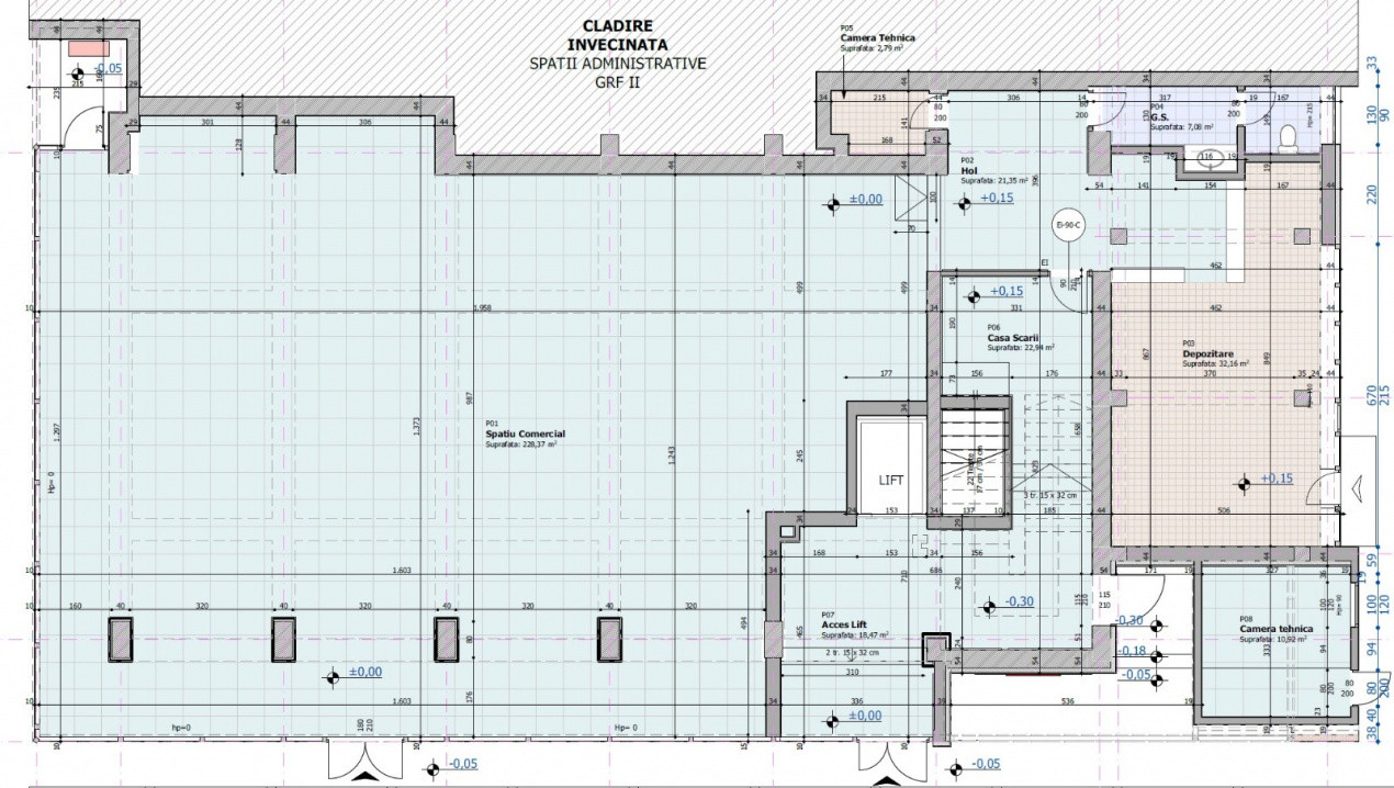 Inchiriere Spatiu comercial-Showroom & magazin- parter 291mp- Baza 3