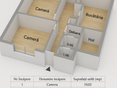 Vânzare Apartament, Parter, ideal pt. Comerț, Alexandru cel Bun, 54 mp